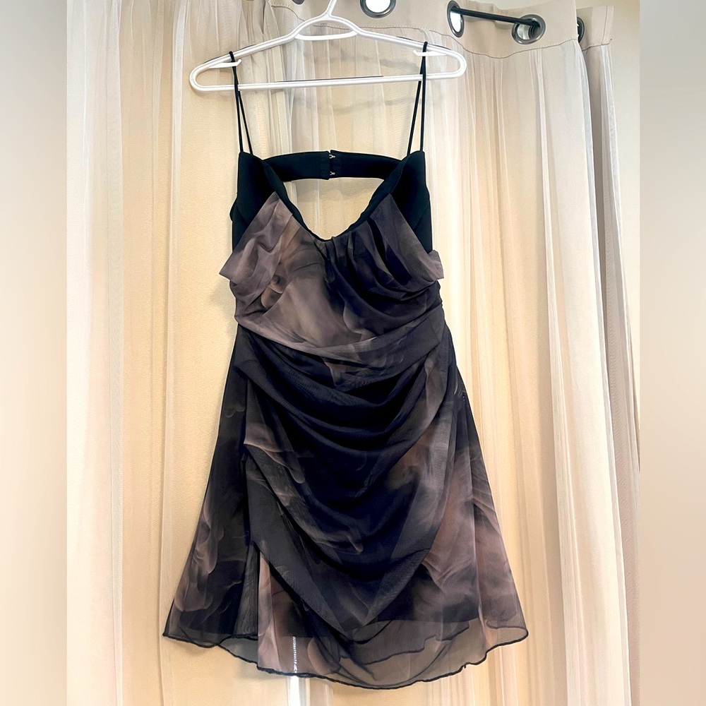 Elegant Black and Gray Women's Dress